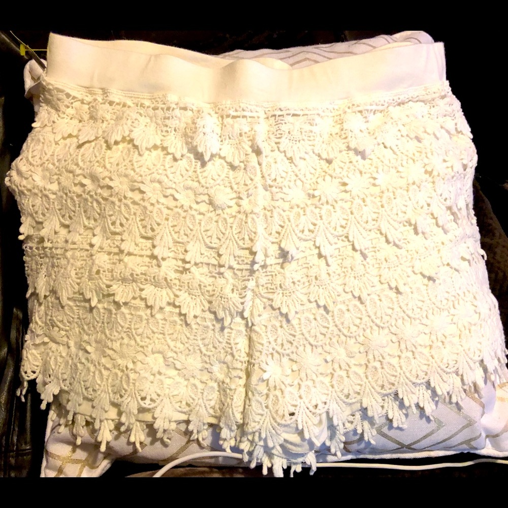 Embroidery style shorts